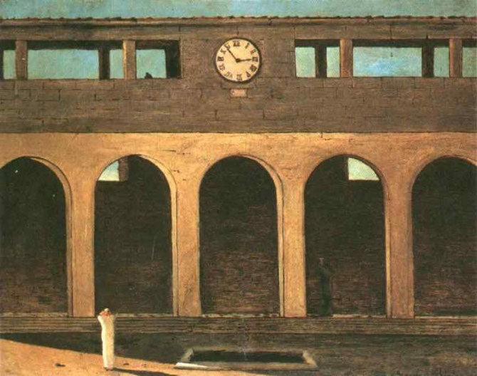 世界の名画 ジョルジョ・デ・キリコ「時間の謎」