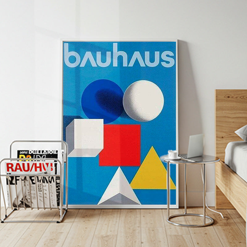 Typography art panel with frame