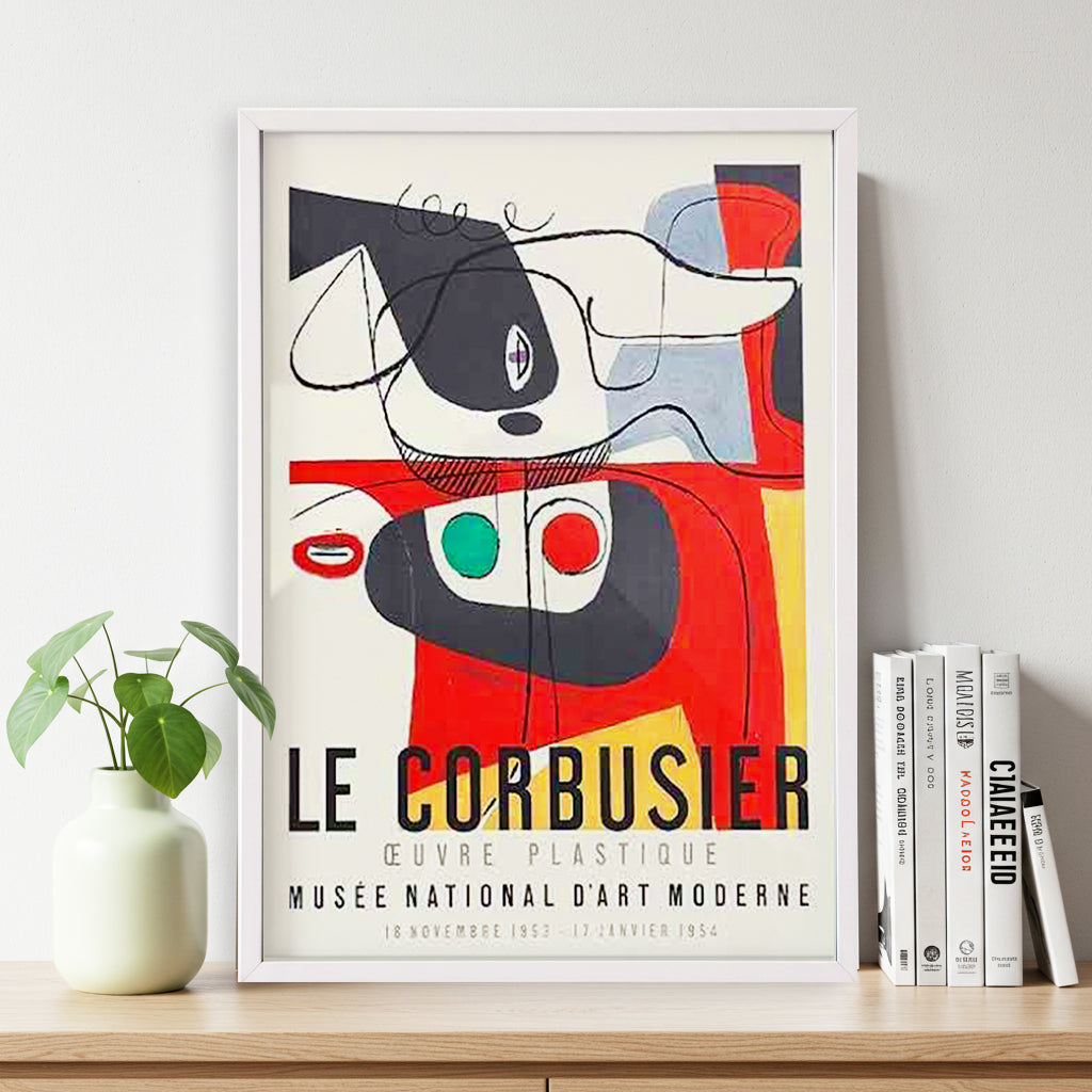Typography art panel with frame