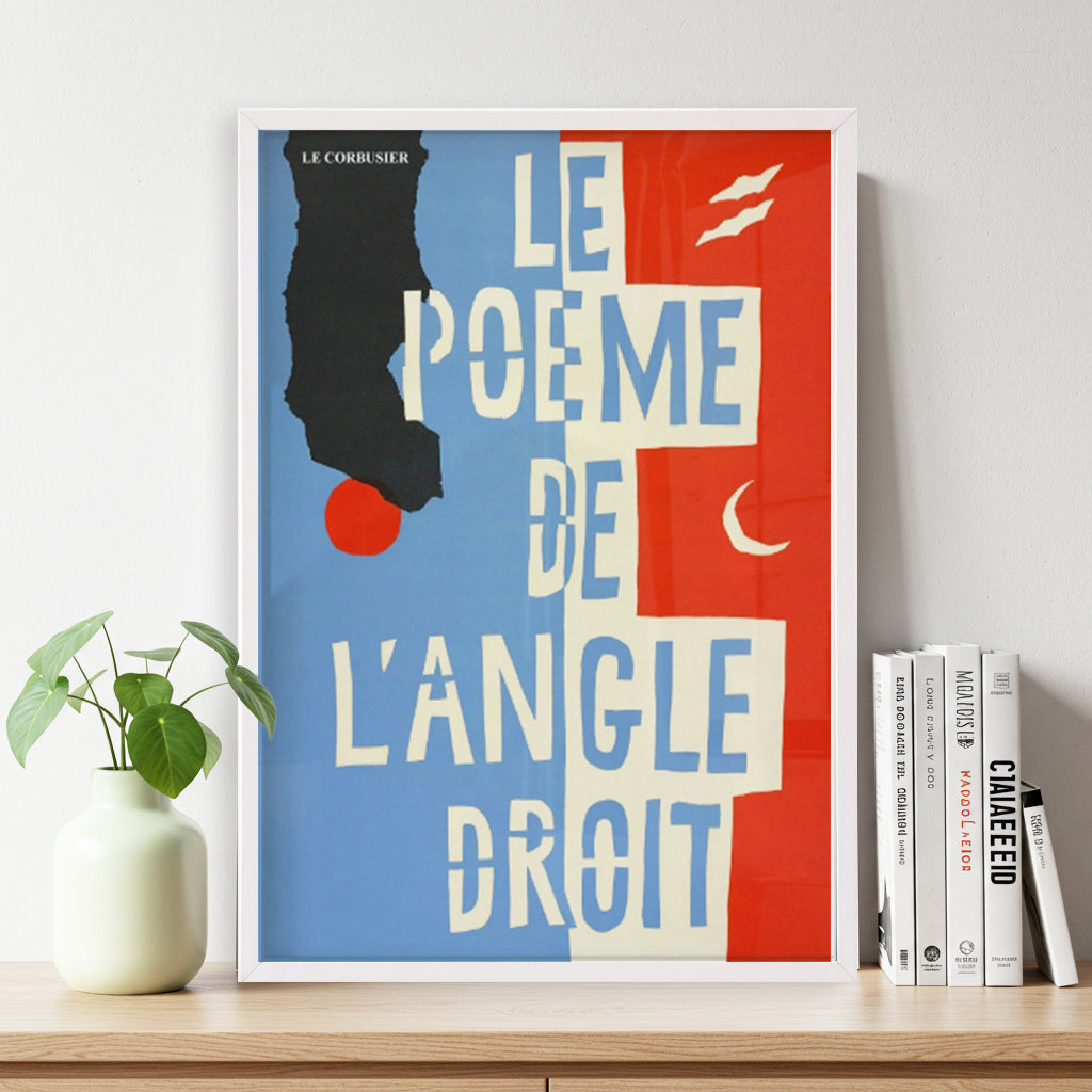 Typography art panel with frame