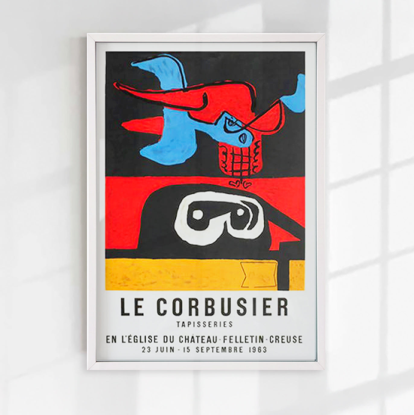 Typography art panel with frame