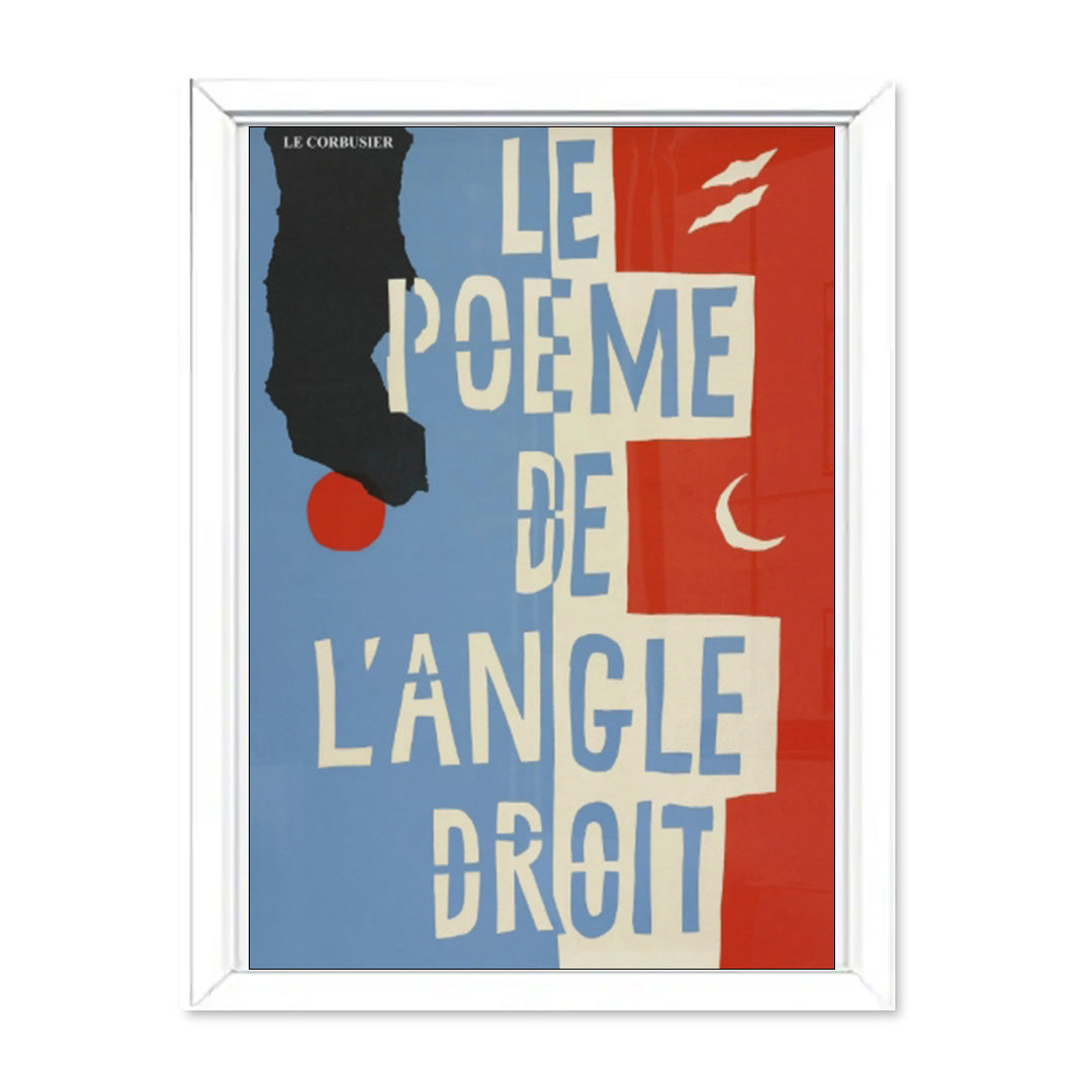 Typography art panel with frame