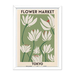 [Exhibit] A4 Art Panel Flower Market Tokyo Design NO-2